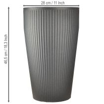 Artikel Gulvvase plastik antracit Ø28cm H46,5cm