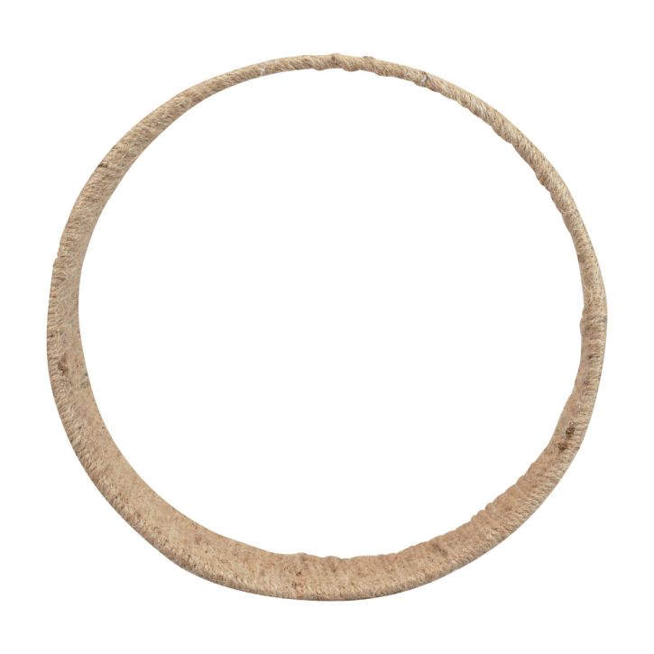 Boho stil hængende dekoration plante gynge dekoration ring jute 31cm