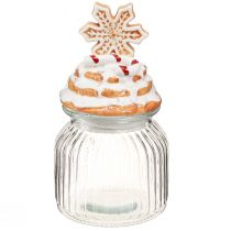 Artikel Slikkrukke Julekagedåse snefnug H20cm