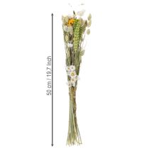 Artikel Tørret blomsterbuket, elegant tørret blomsterbuket til stuen, 50 cm