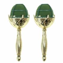 Brudebuketholder elegant guldblomstret skum 2 stk
