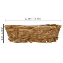 Artikel Brødkurv ca. 30 cm oval uden afskrælning