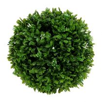 Artikel Buksbomkugle med blomster dekorativ kugle grøn Ø18cm 1 stk