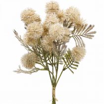 Artificial Thistle Cream Drylook Globe Thistle 33cm 3stk