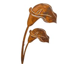Artikel Havepæl Calla blomst rust til grave og blomsterhandlere 25 cm 6 stk.