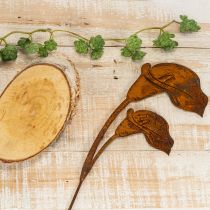 Artikel Havepæl Calla blomst rust til grave og blomsterhandlere 25 cm 6 stk.