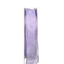 Artikel Chiffon bånd organza bånd dekorativt bånd organza lilla 15mm 20m