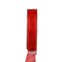 Artikel Chiffon bånd organza bånd dekorative bånd organza rød 15mm 20m