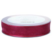 Artikel Chiffon bånd organza bånd dekorativt bånd organza lilla 25mm 20m