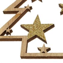 Artikel Assorterede julebøjler. 10cm med glitter 12 stk