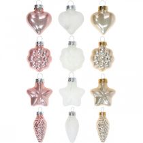 Artikel Juletræspynt glas Juletræspynt pastel 12 stk