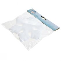 Artikel Juletræspynt snefnug hængende dekoration Julehvid 15cm