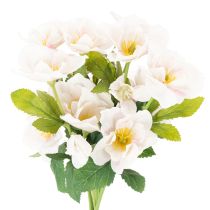 Artikel Kunstig julerosbuket, julebuket, 35 cm, 6 stk.