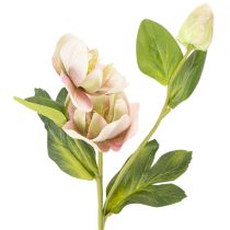 Artikel Kunstig juleroseblomstdekoration, 30 cm bundt med 4 stk.