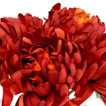Artikel Krysantemum buket vermilion rød 28cm 6 stk