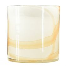 Artikel Citronella stearinlys duftlys i hvidt glas Ø12cm H12,5cm