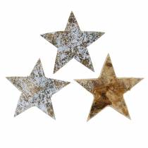 Artikel Kokosnødestjerne hvidgrå 5 cm 50stk Adventstjerner scatter dekoration