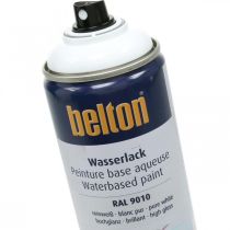 Artikel Belton fri vandbaseret maling hvid højglans spray ren hvid 400ml