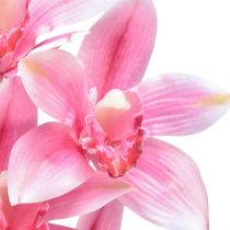 Artikel Cymbidium orkidé kunstig 5 blomster pink 65cm