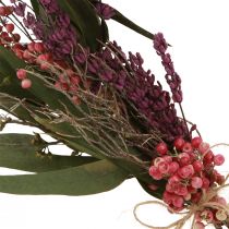 Artikel DIY boksring med tørrede blomster dekorationsløkke lavendel Ø30cm