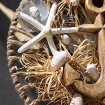 Artikel Maritim vægdekoration DIY box dekorative ring ankerskaller Ø38cm