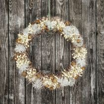 DIY kasse dørkrans Adventsdekoration krans Julekrans Ø38cm