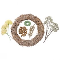 DIY kasse dørkrans Adventsdekoration krans Julekrans Ø38cm
