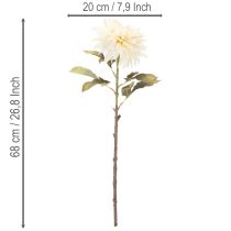 Artikel Kunstig dahliablomst til vase 68 cm