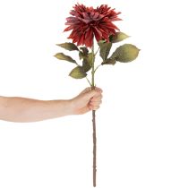 Artikel Kunstig dahliablomst med lang stilk, 68 cm