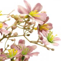 Artikel Dekorativ gren med blomster kunstig pink Daphne gren 110cm 3stk