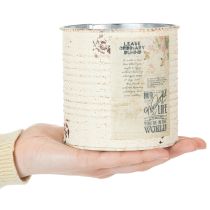 Artikel Blomsterpottesæt til altan og have, dekoration af plantekasse, vintage stil, 15 cm, 3 dele