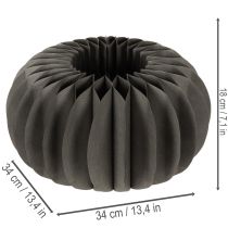 Artikel Græskar-bikage-papir borddekoration, foldbar, rund, 34 cm, 2 stk.