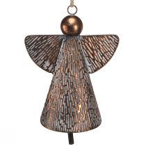 Artikel Dekorativ engel metalklokke bronze hvid natur 21x13,5x24cm