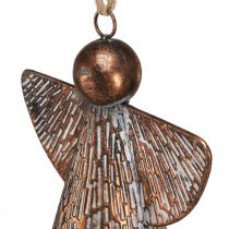 Artikel Dekorativ engel metalklokke bronze hvid natur 21x13,5x24cm