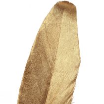 Artikel Pyntefjer guld juledekorationsfjer 15-20cm 12 stk