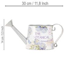Artikel Dekorativ vandkande hortensia metal vintage blomster 30x11x14,5cm
