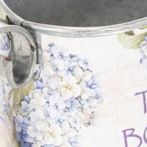 Artikel Dekorativ vandkande hortensia metal vintage blomster 30x11x14,5cm