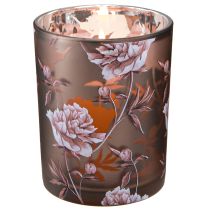 Artikel Dekorative glas lanterne nelliker sølvbrune H12,5cm 2 stk