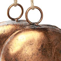 Artikel Dekorative klokker i ring hængende dekoration julebronze Ø29cm