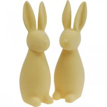 Deco Bunny Deco Easter Bunny Flocked Lysegul H29,5cm 2stk