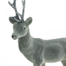 Artikel Dekorativ hjortefigur, dekorativt rensdyr, antracit, H28 cm