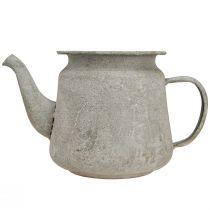 Artikel Dekorativ metal tekande, vintage stil, grå, 24×14×14 cm, retro shabby chic stil