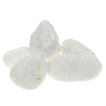 Deco småsten i nettet hvid 1cm - 2,5cm 1kg