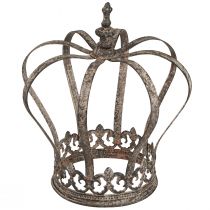 Artikel Dekorativ krone i antik look metaldekoration rust Ø19,5 cm H22 cm