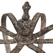 Artikel Dekorativ krone i antik look metaldekoration rust Ø19,5 cm H22 cm