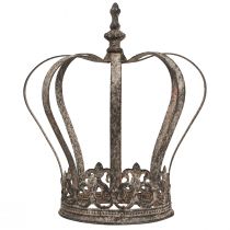 Artikel Dekorativ krone i antik look metaldekoration rust Ø19,5 cm H22 cm