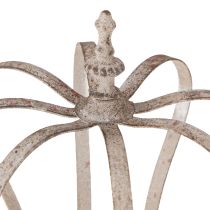 Artikel Dekorativ krone Vintage Metal Krone Grå Rust Ø19cm H22cm