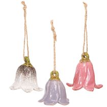 Artikel Dekorativ liljekonvall til ophængning af keramiske blomster 7cm 3 stk