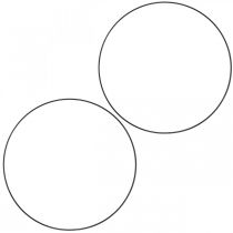 Artikel Dekorativ metalring dekorativ ring Scandi ring sort Ø25,5cm 6 stk