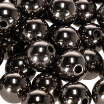 Artikel Dekorative perler antracit metallic 14mm 35 stk